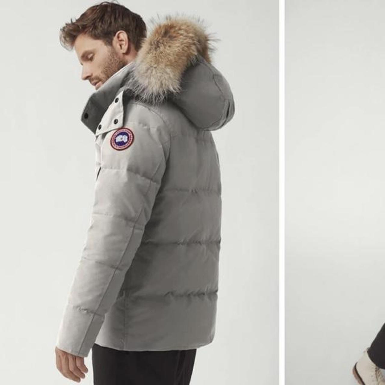 Canada Goose Size S/M Frost Grey Wyndham Parka... - Depop