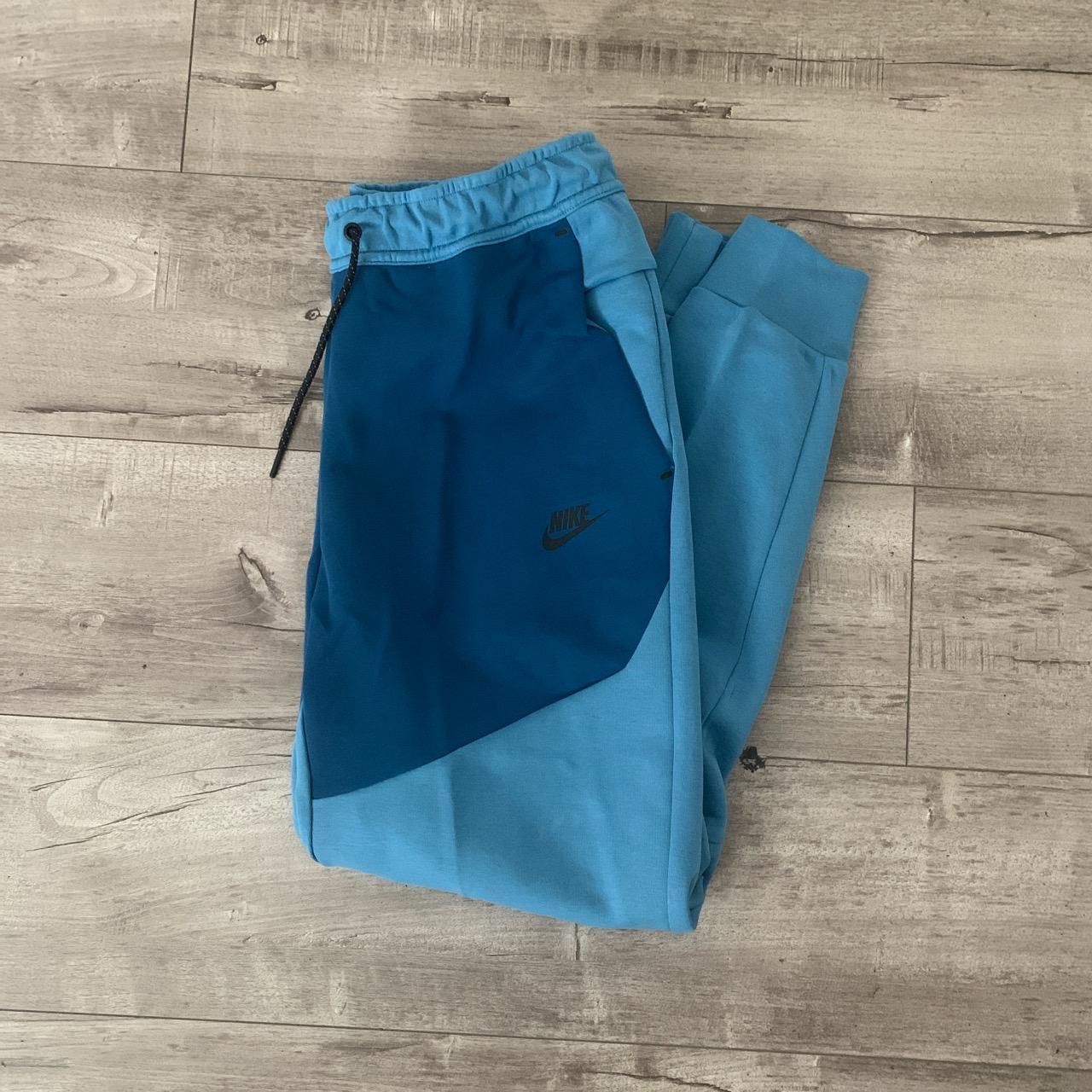 mens nike tech fleece joggers blue