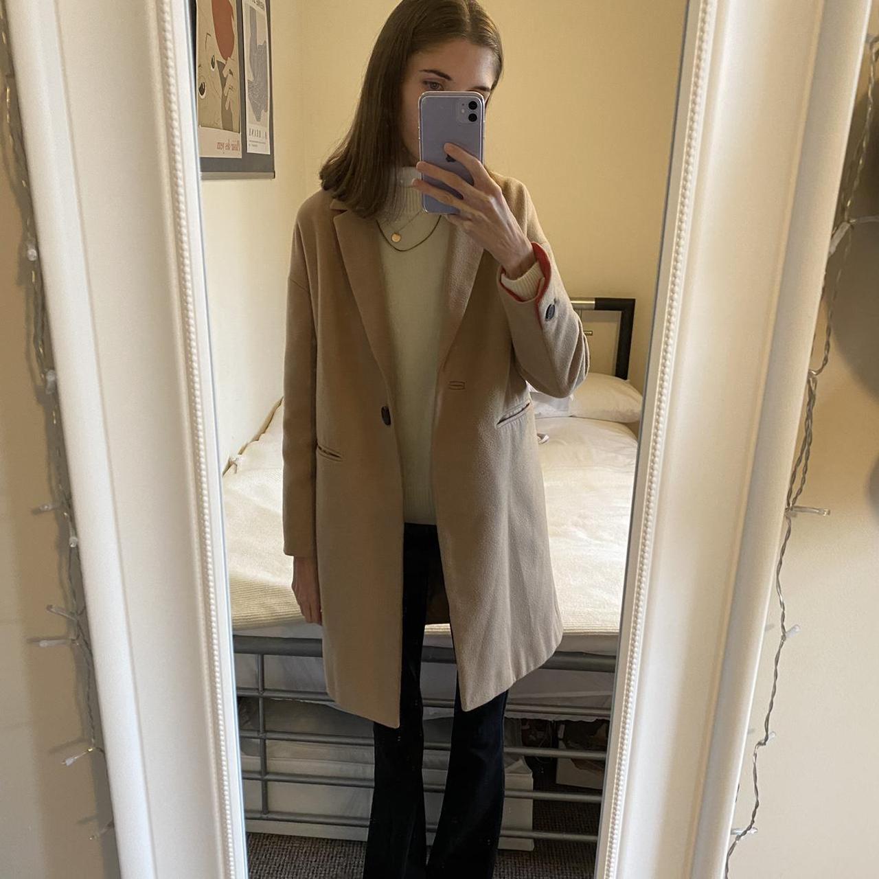 Topshop beige coat. Goes with so much and is such a... - Depop