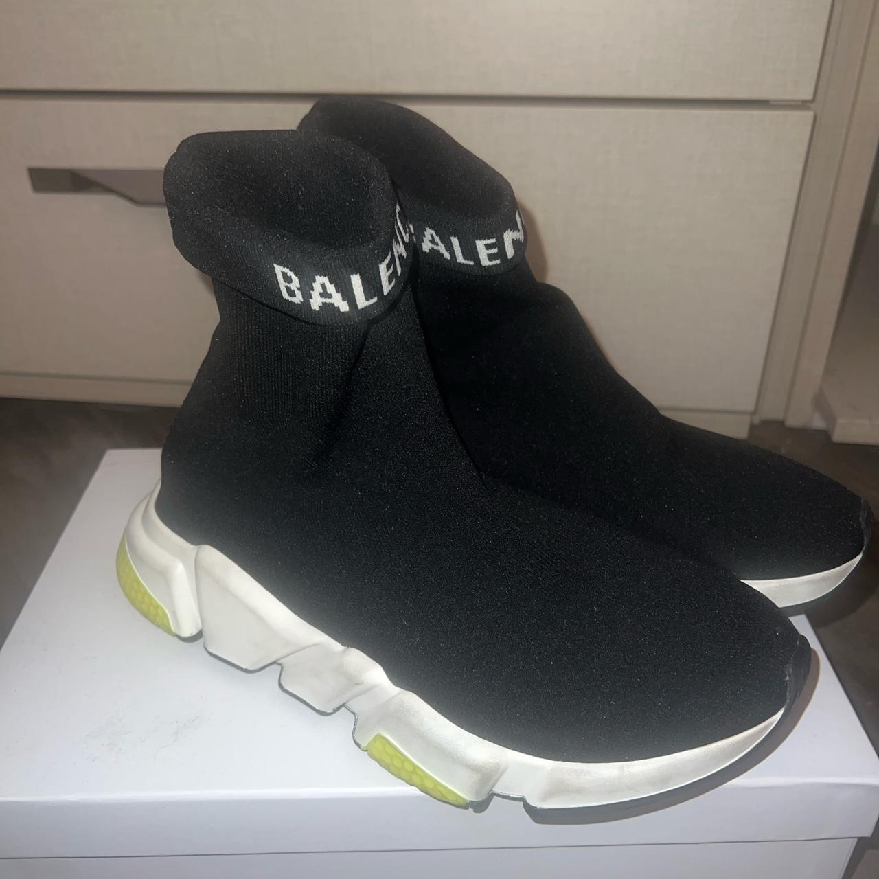 balenciaga black and yellow trainers