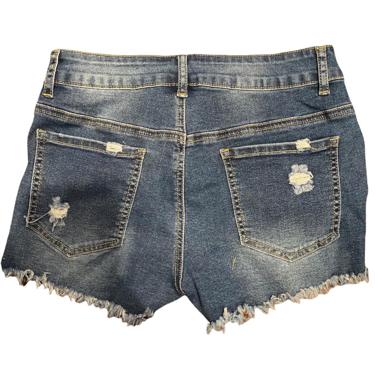 Mifocal Womens Ripped Denim Summer Jean Shorts Mid Depop 1370