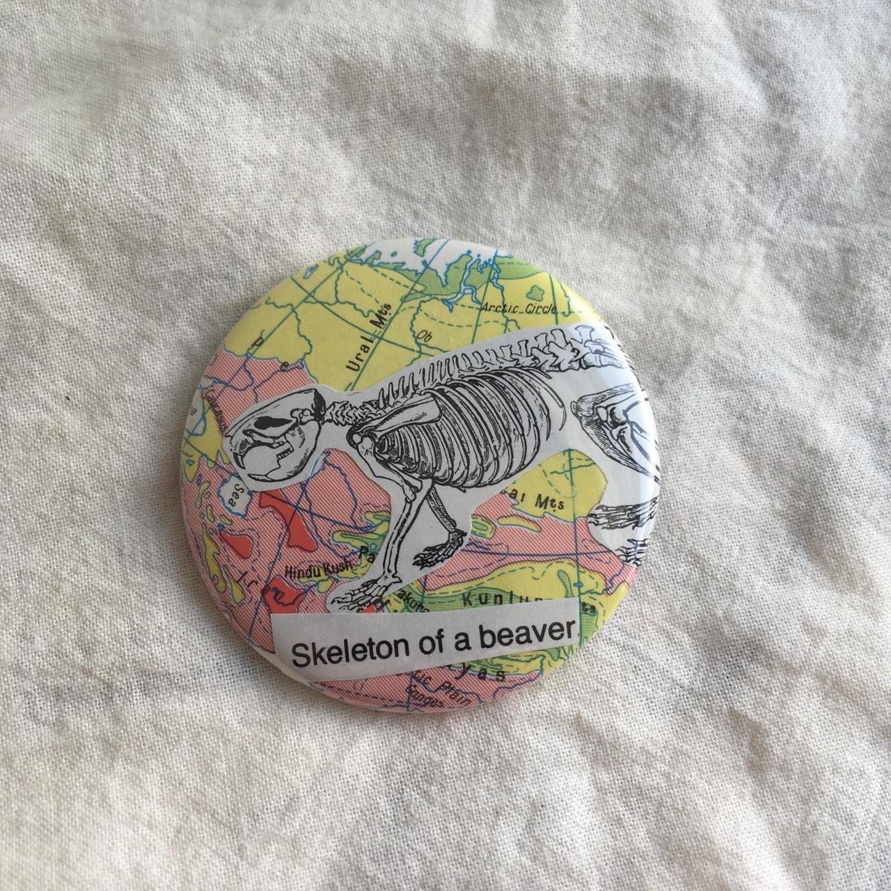 “Skeleton of a Beaver” handmade (by me!) collage... - Depop