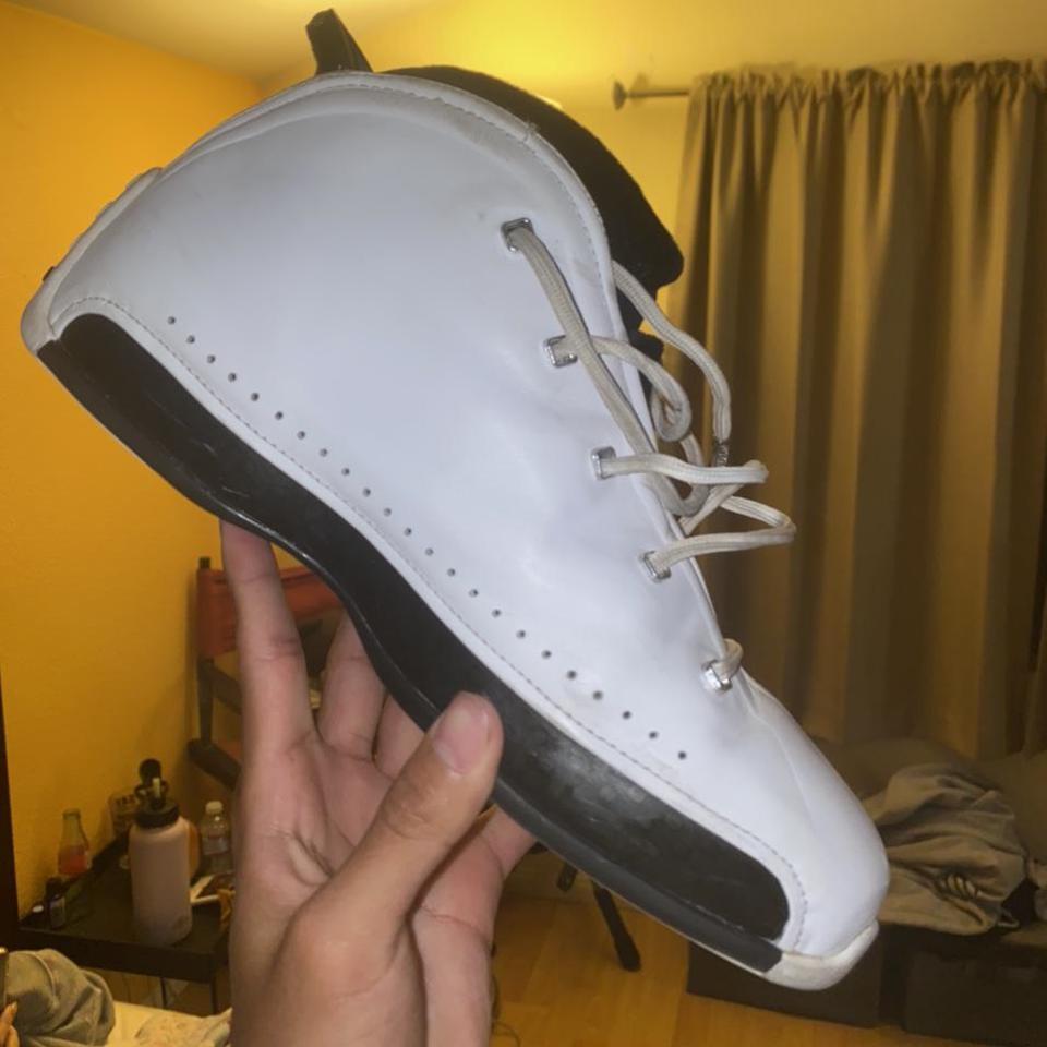 Jordan 18.5 OG White/Black Chrome Size- Men Depop