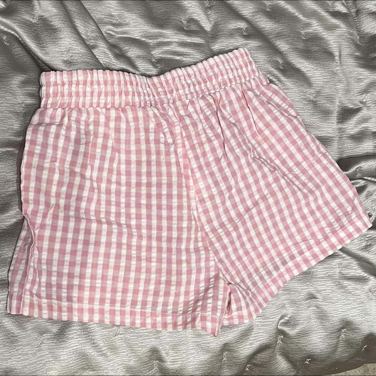 Primark Women's Pink and White Shorts | Depop