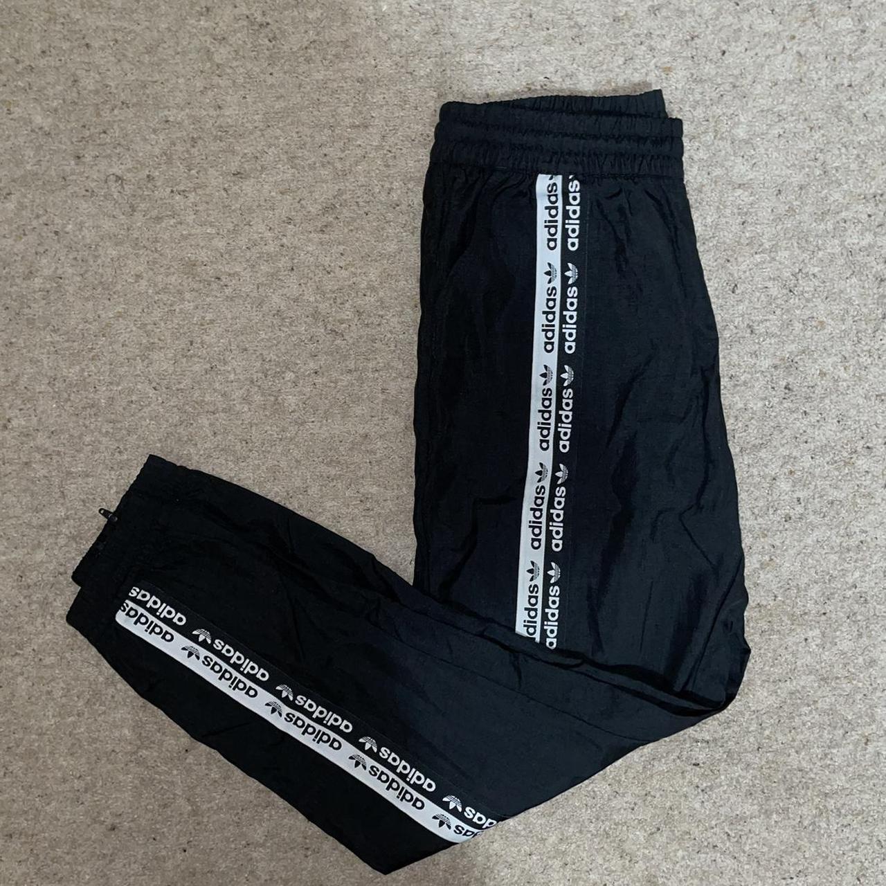 adidas logo tape track pants