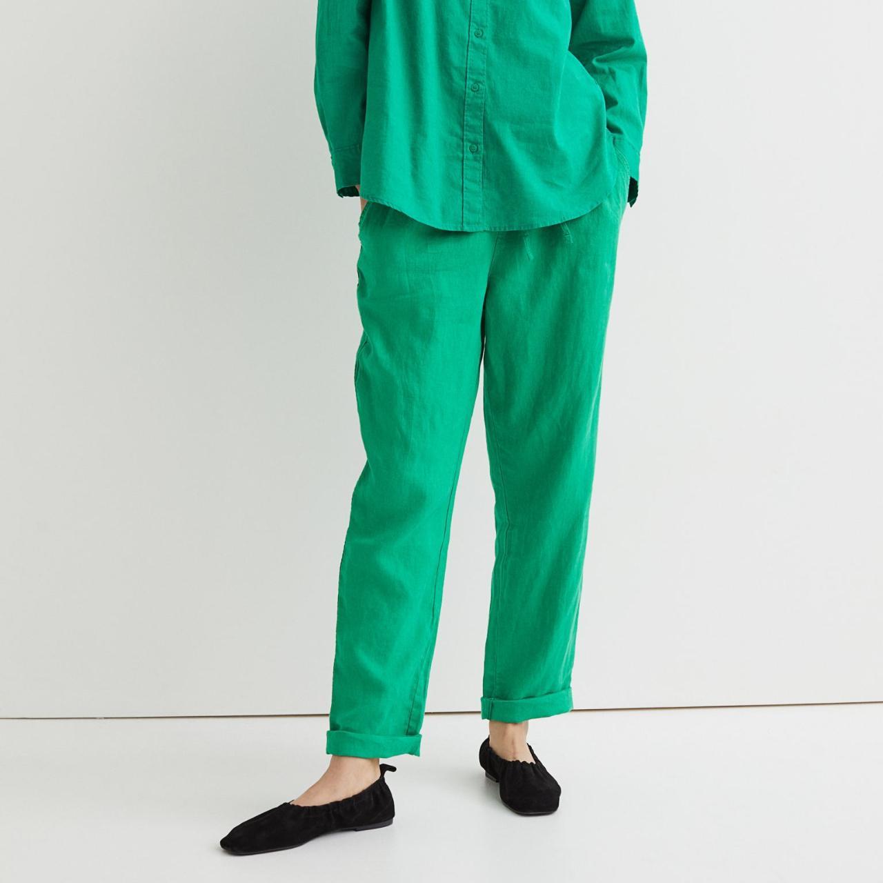 h and m linen joggers