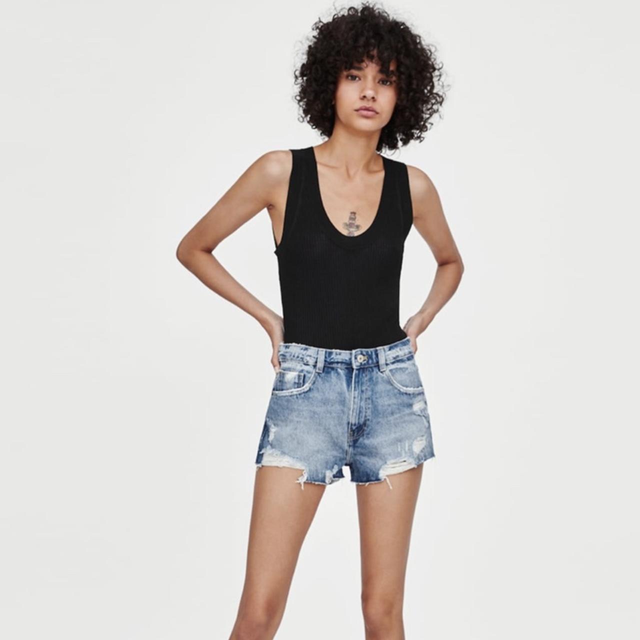 Zara shorts hot sale denim