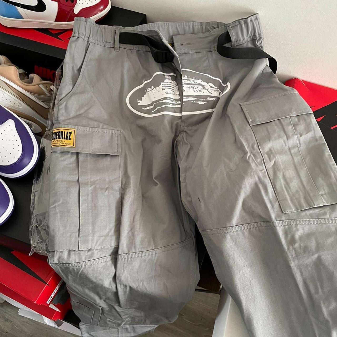 Corteiz Guerillaz Stone grey Cargo Deadstock Depop