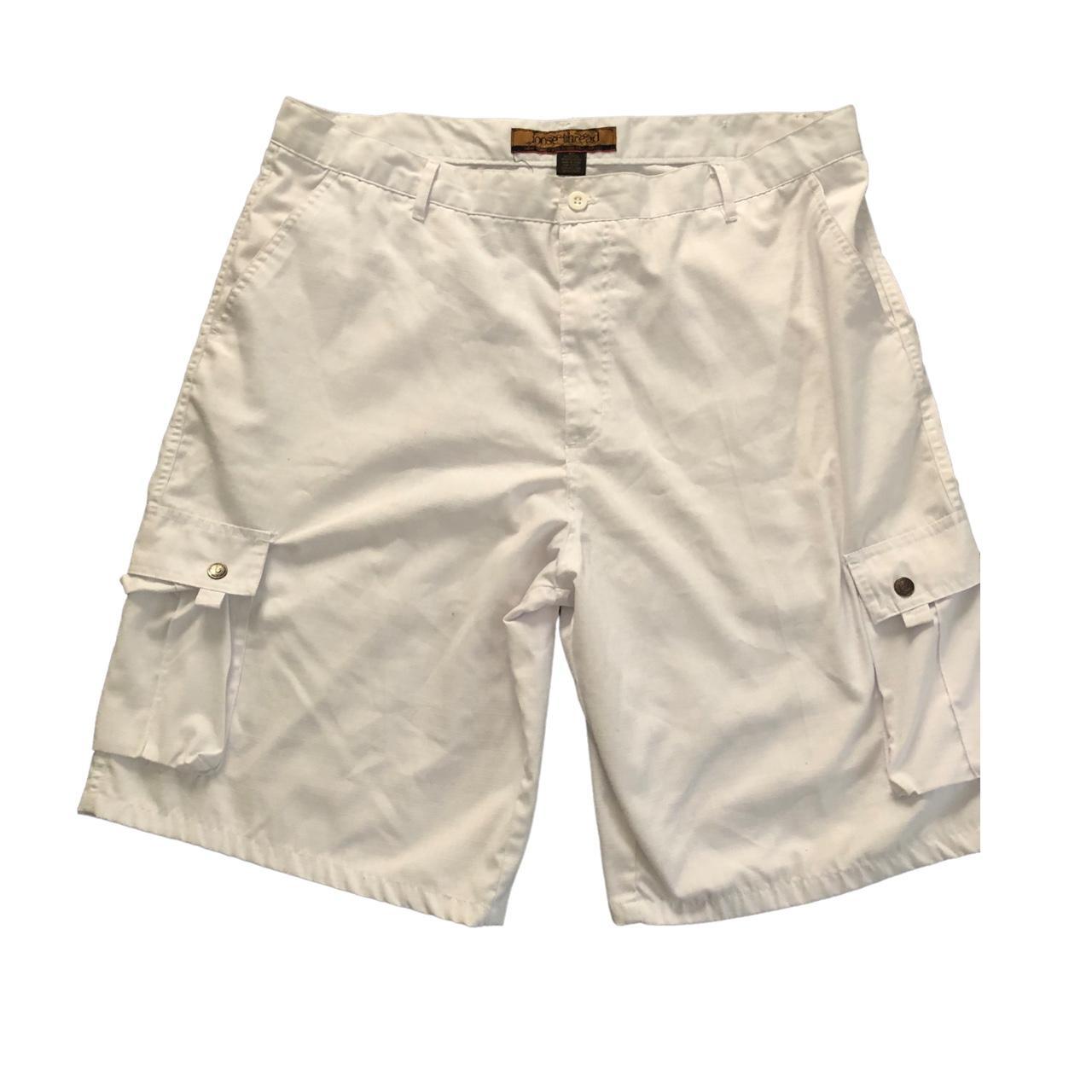 Mens white cargo-ish style shorts ⚪️ Size 40.... - Depop