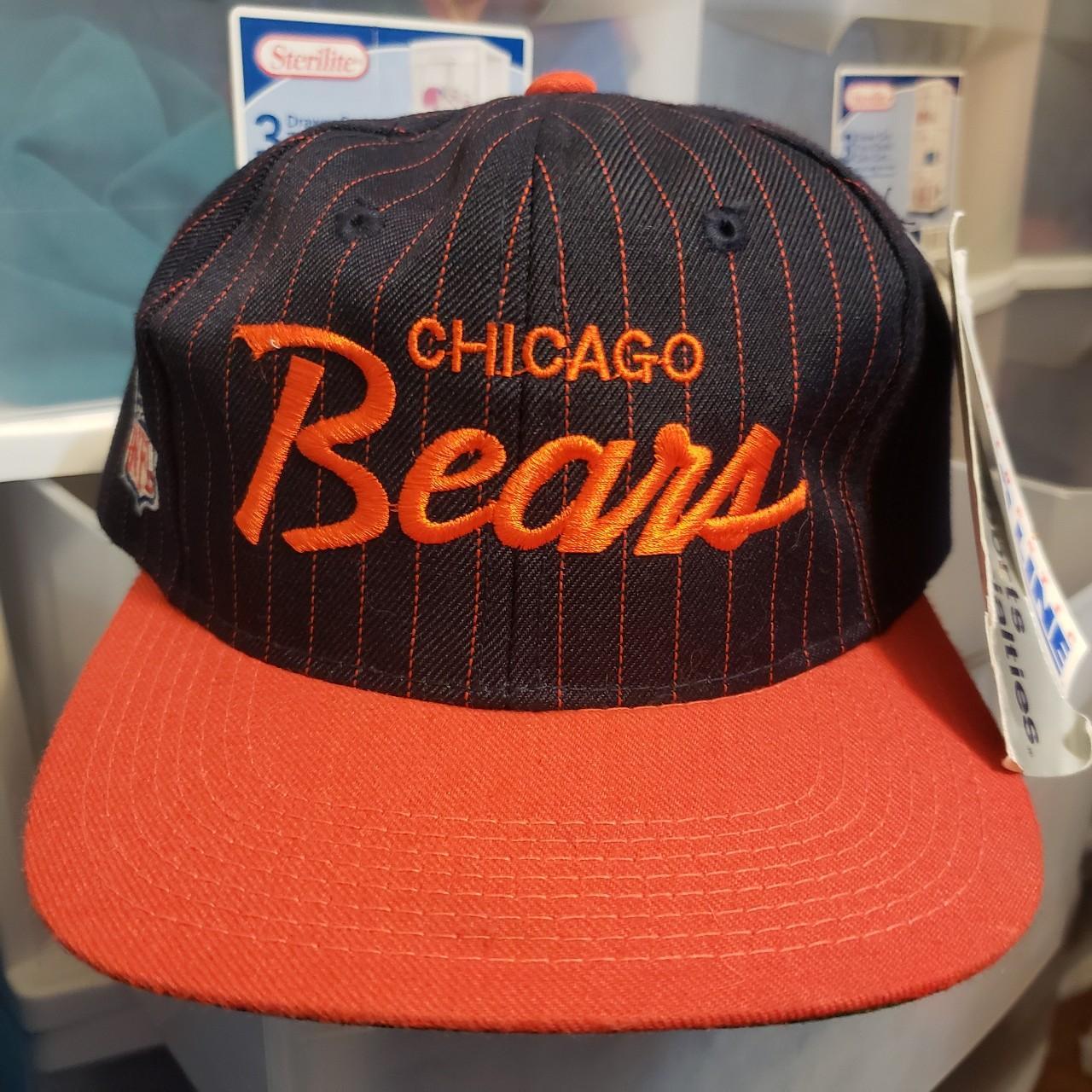 Vintage Sports Specialties Script Snapback Hat Chicago Bears NFL