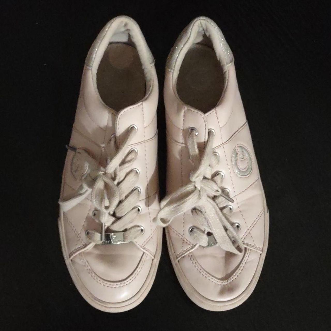 Women's Pink and Silver Trainers | Depop