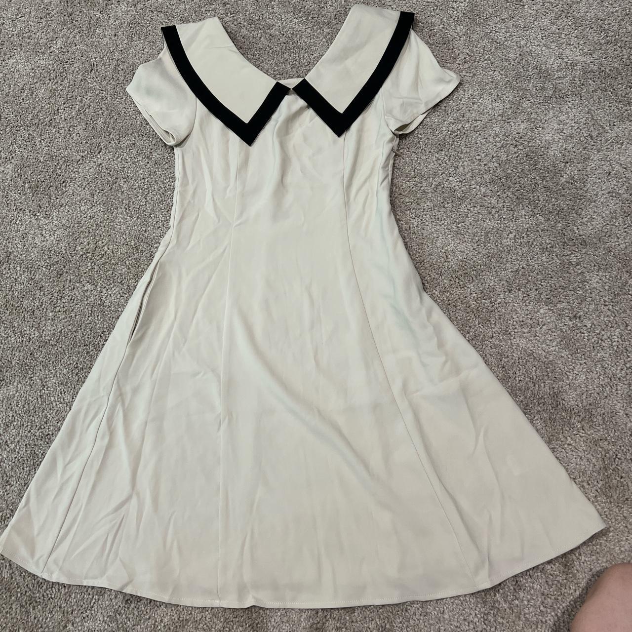 white dating dress Silk super comfy New without tag... - Depop
