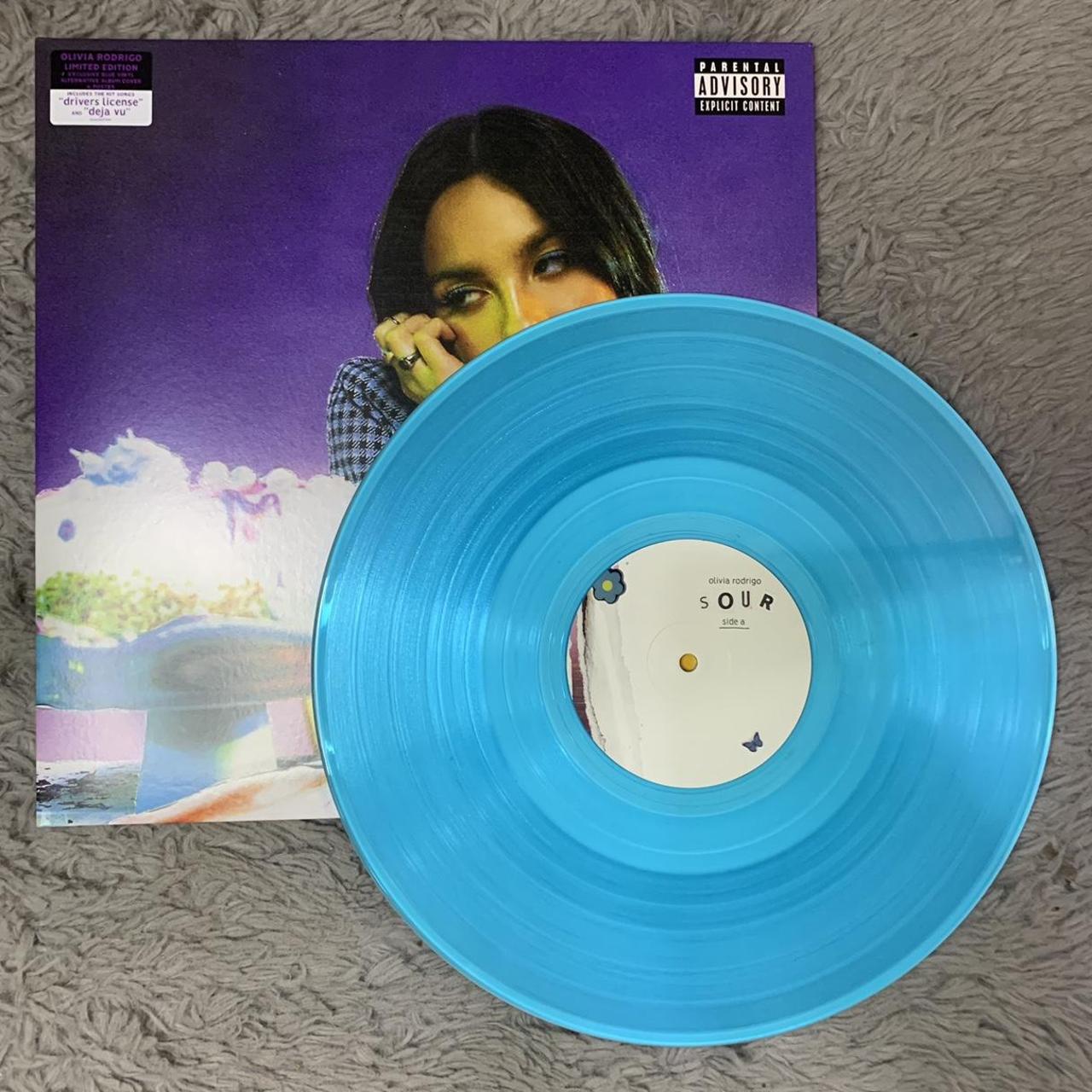 Olivia Rodrigo Sour limited edition blue vinyl with... Depop
