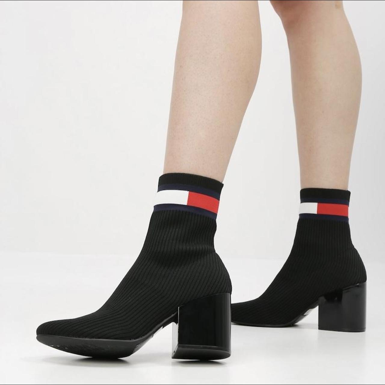 Tommy hilfiger store sock boots navy