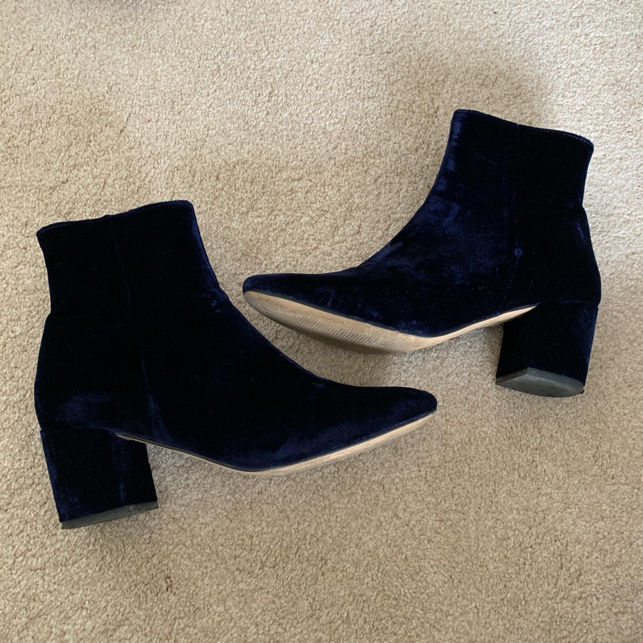 dune blue ankle boots