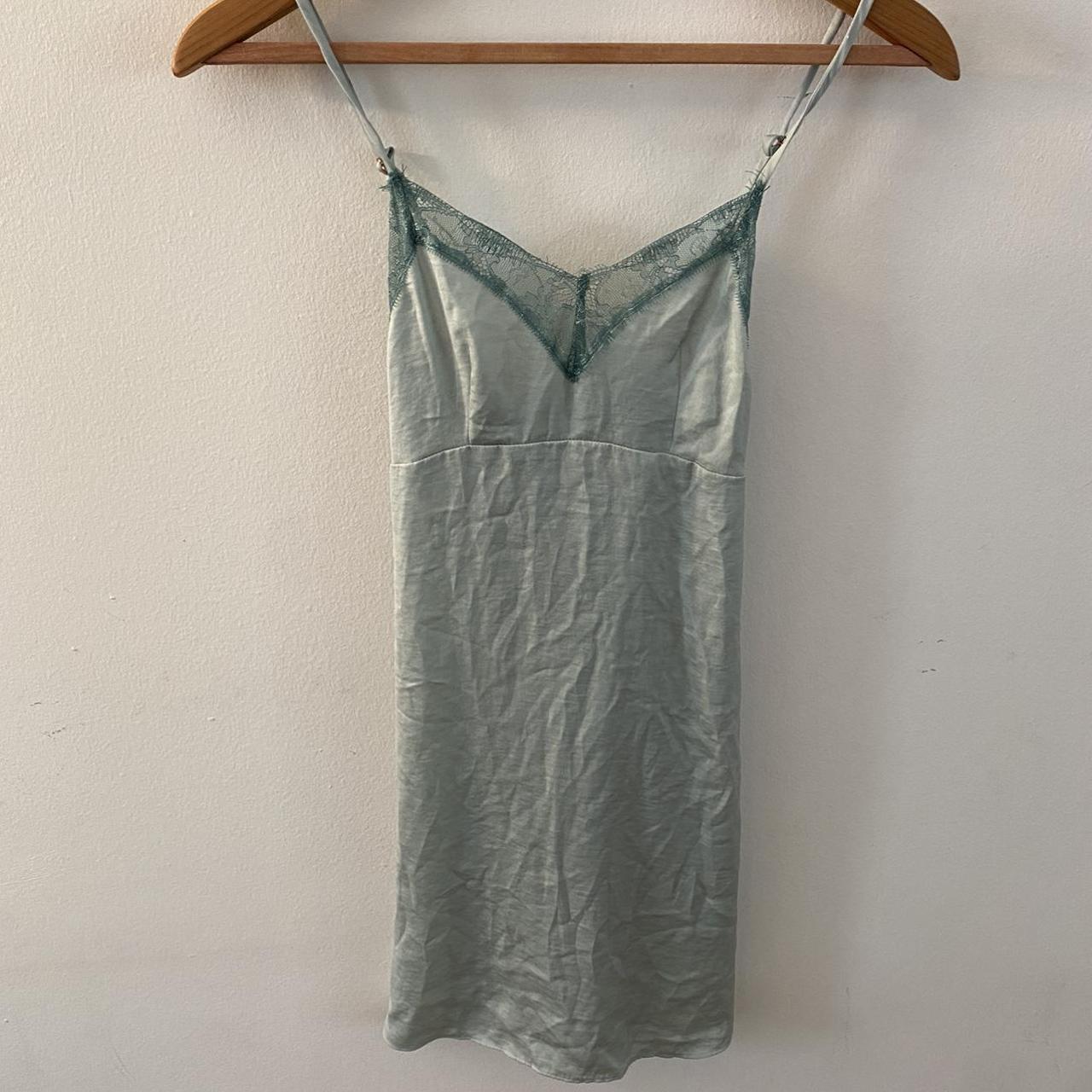 Product Image 1 - Light blue/green slip dress with