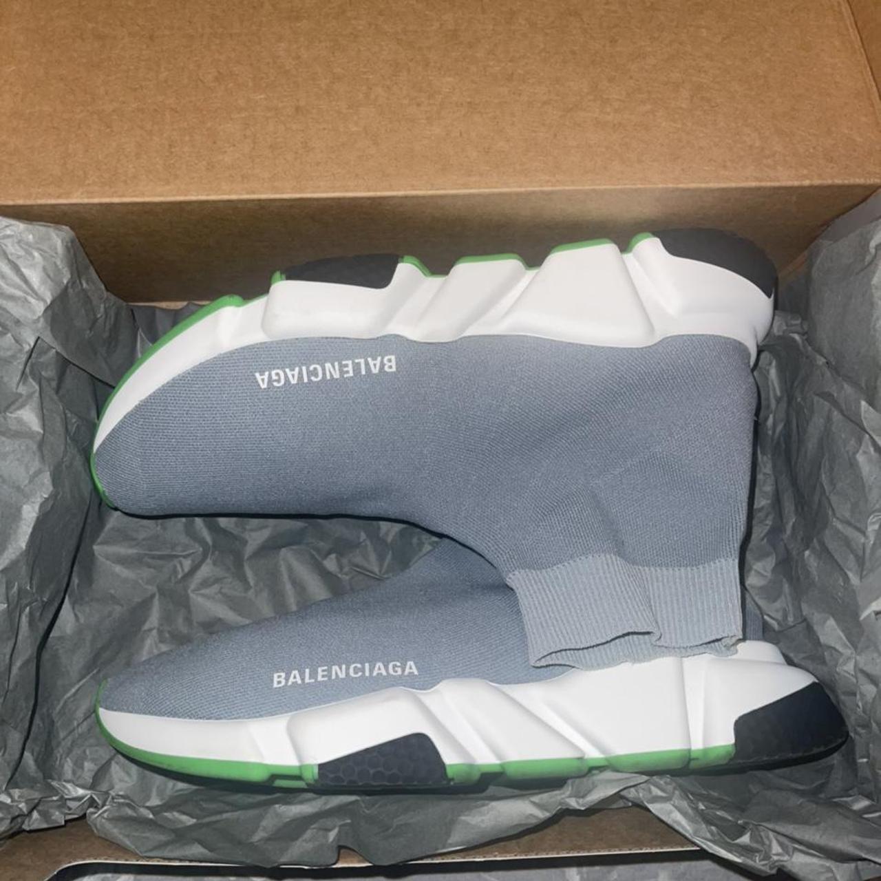 grey balenciaga speed runners