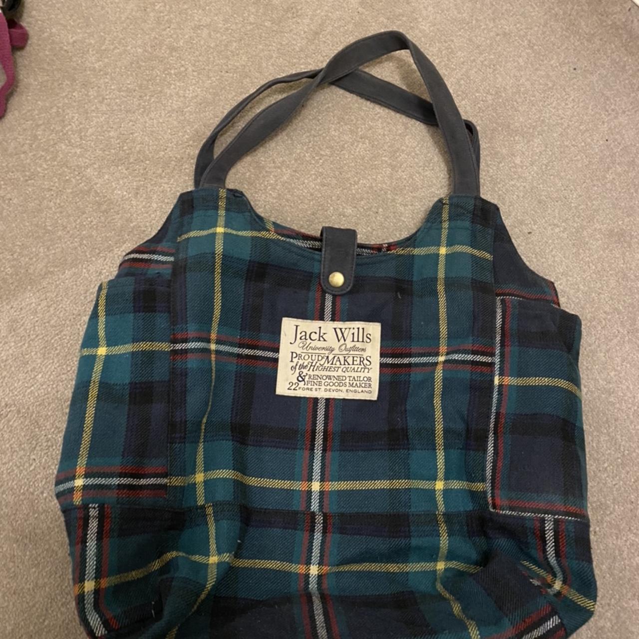 Jack Wills Tartan Bag Handbag Used but in Depop