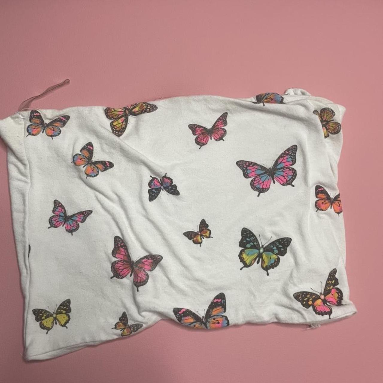 Fashion nova butterfly tube top mirror picture is... Depop