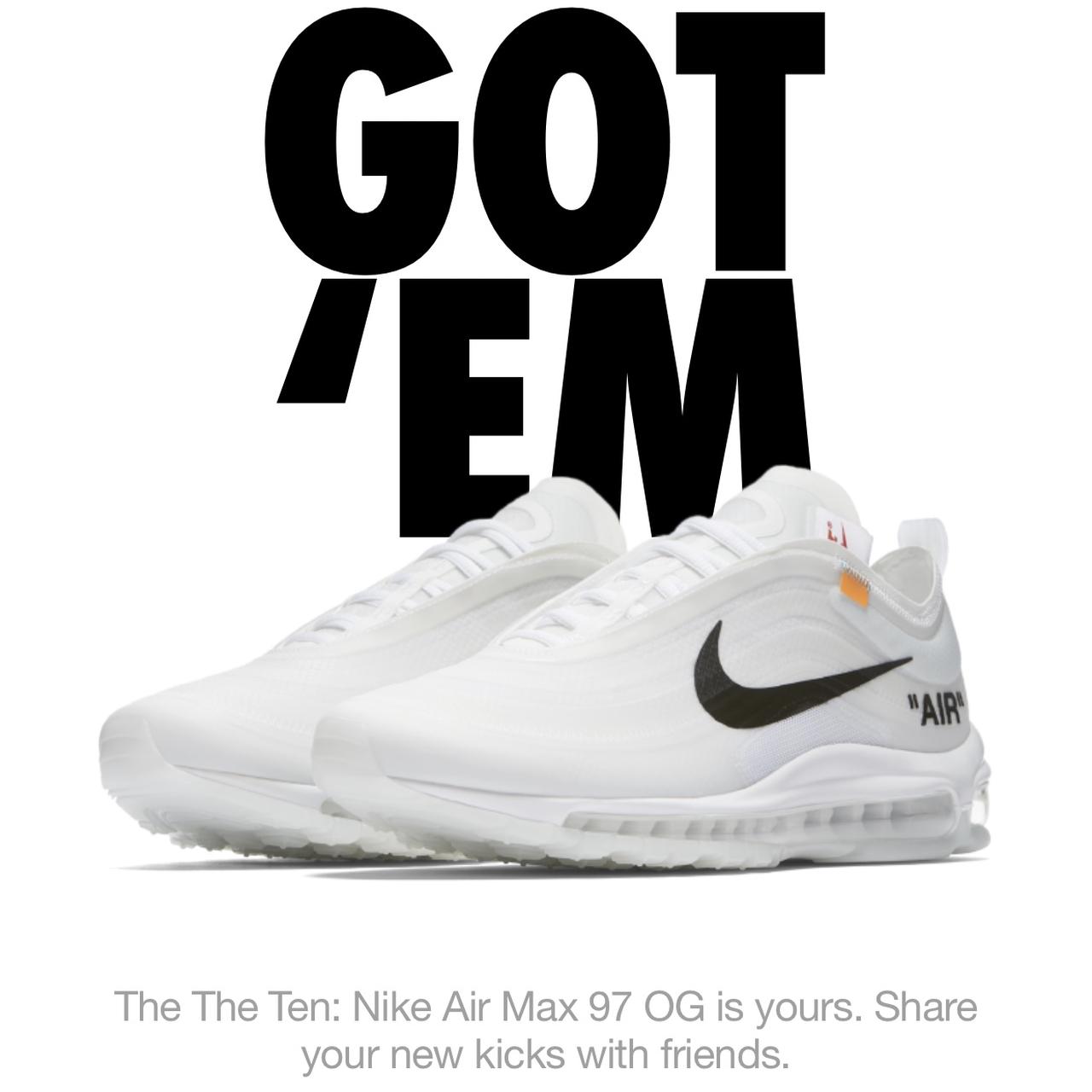 Off white the clearance ten air max 97