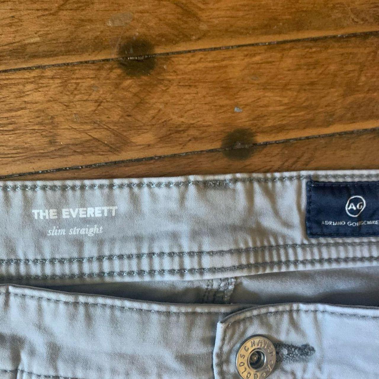 AG Jeans Men's Grey and Silver Jeans Depop