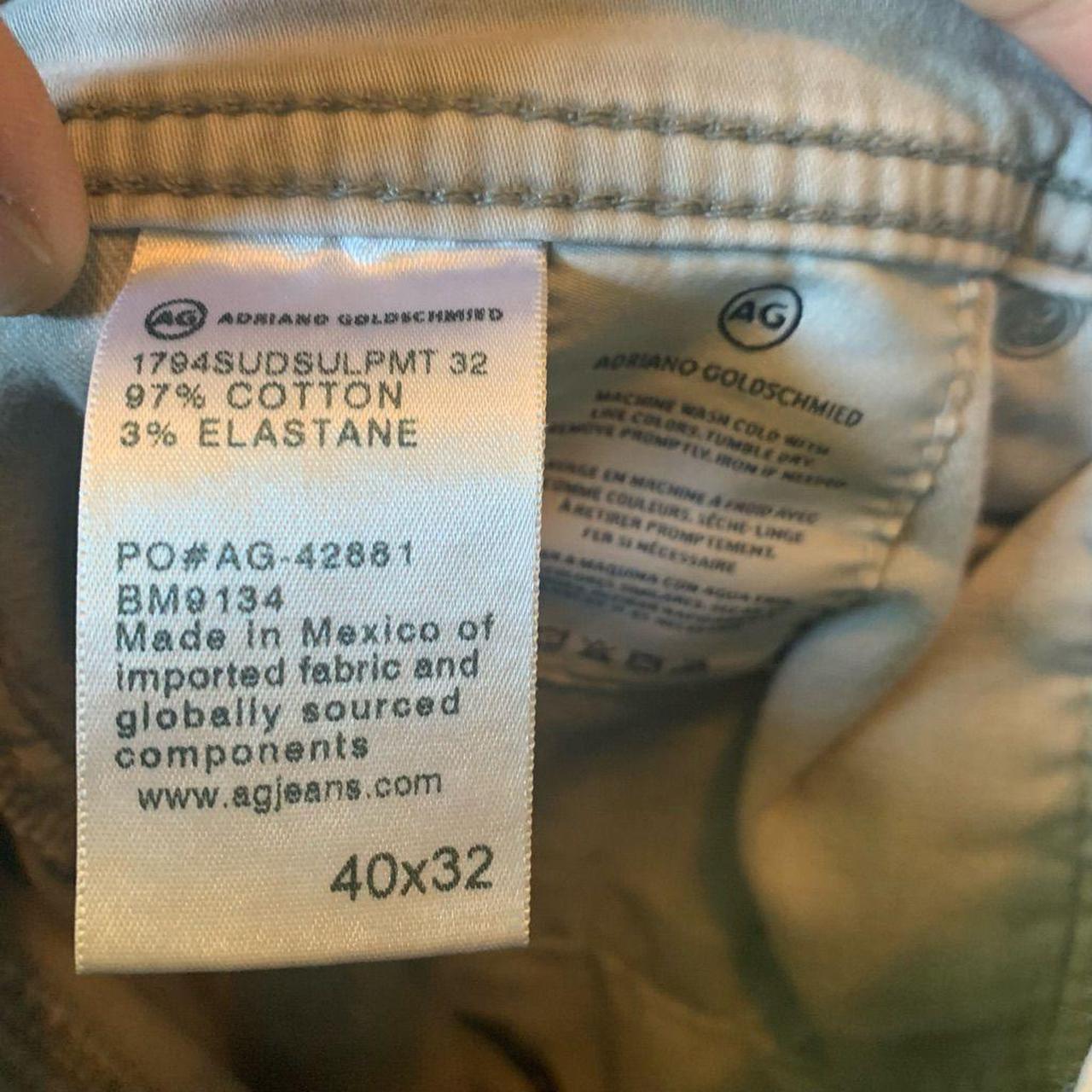 AG Jeans Men's Grey and Silver Jeans Depop