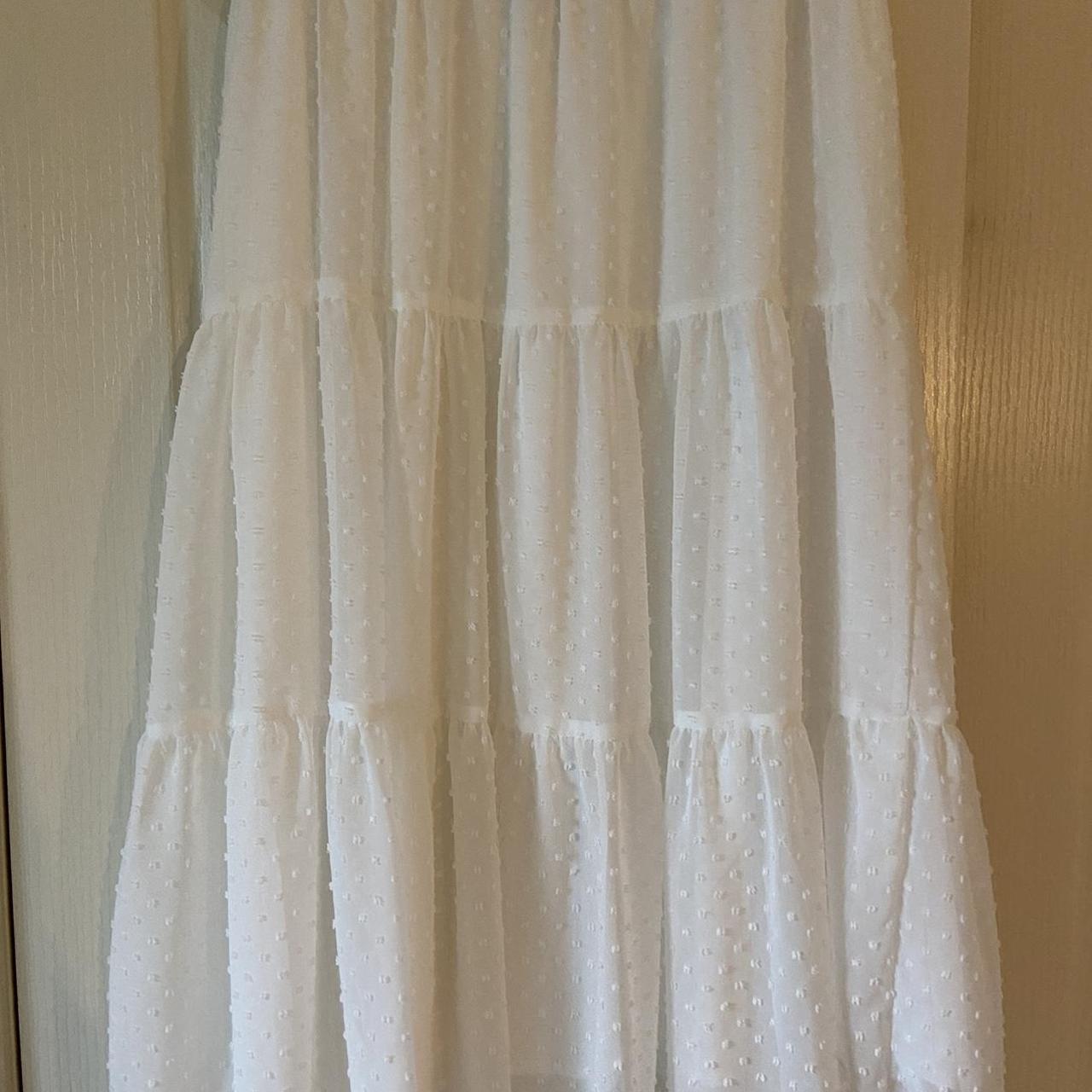 SHEIN Women's White Skirt | Depop