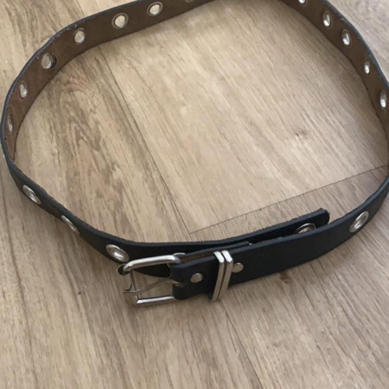 Black Buckle Belt used quite a bit, adjustable all... - Depop