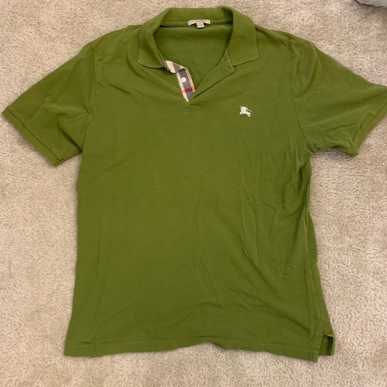 Burberry Brit Men's Green Polo-shirts | Depop