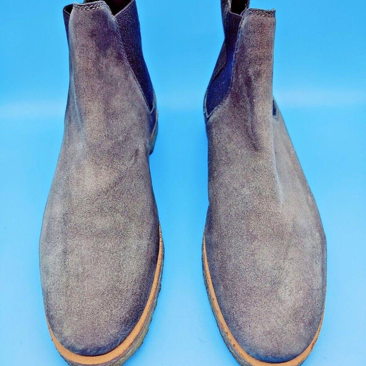 Kurt Geiger Mens Suede Chelsea Boots Grey UK 9.5 EU... Depop