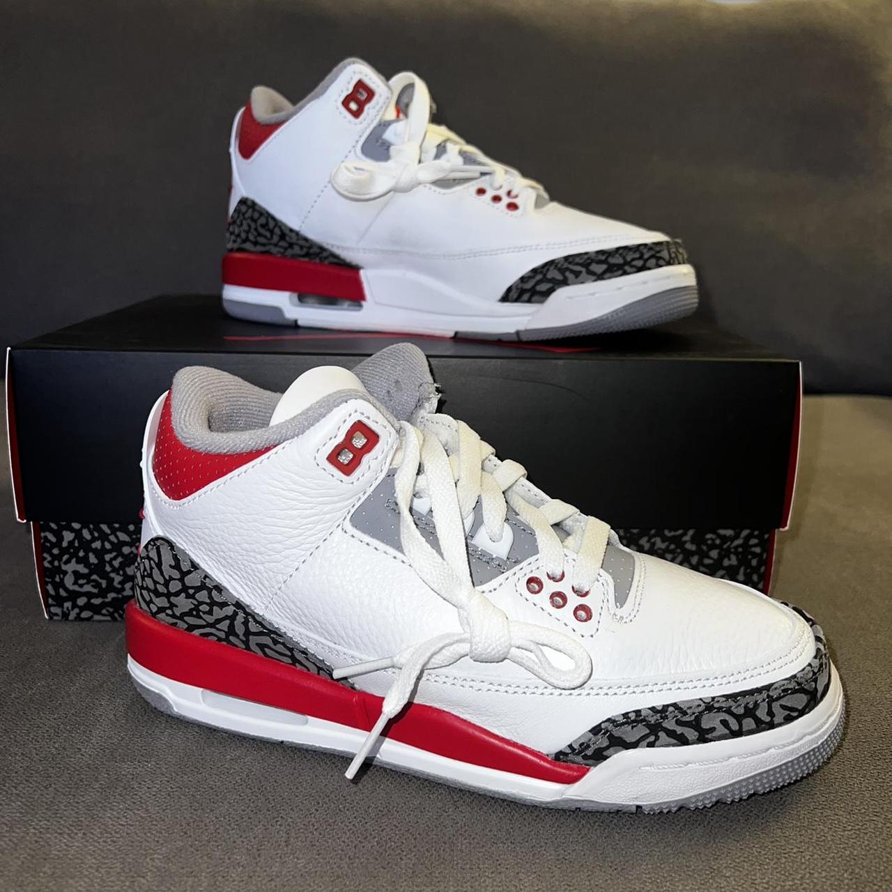 Air Jordan 3 Gs Fire Red - Size 4👟 Minor Factory - Depop