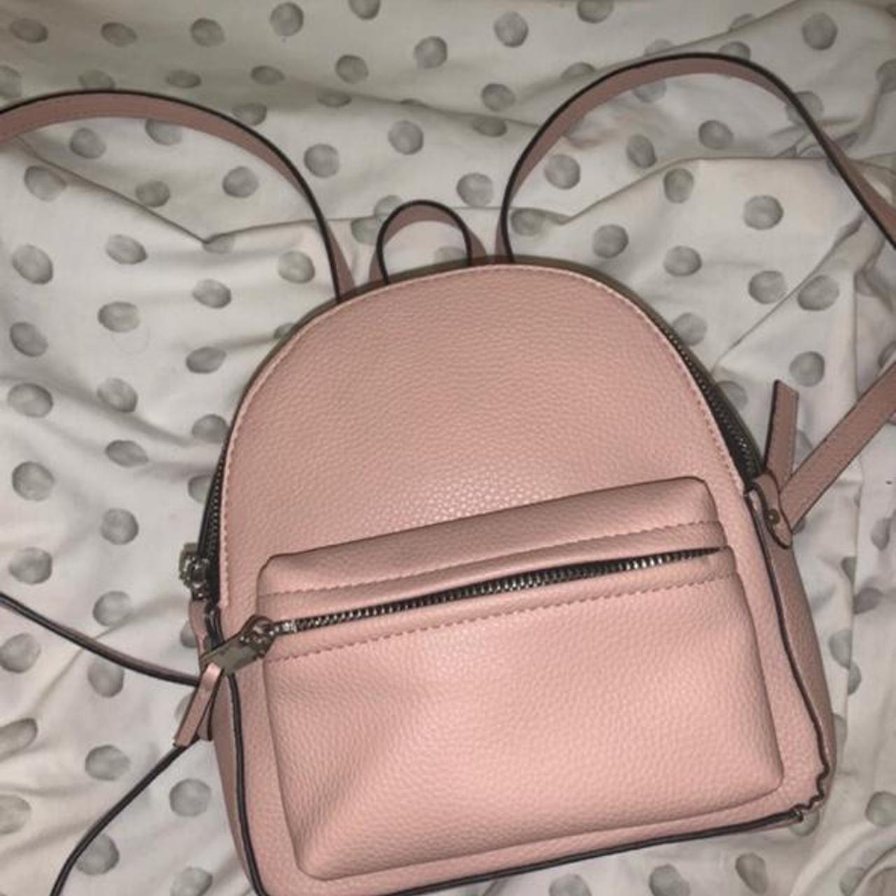 MANGO pink mini backpack Used once perfect condition Depop