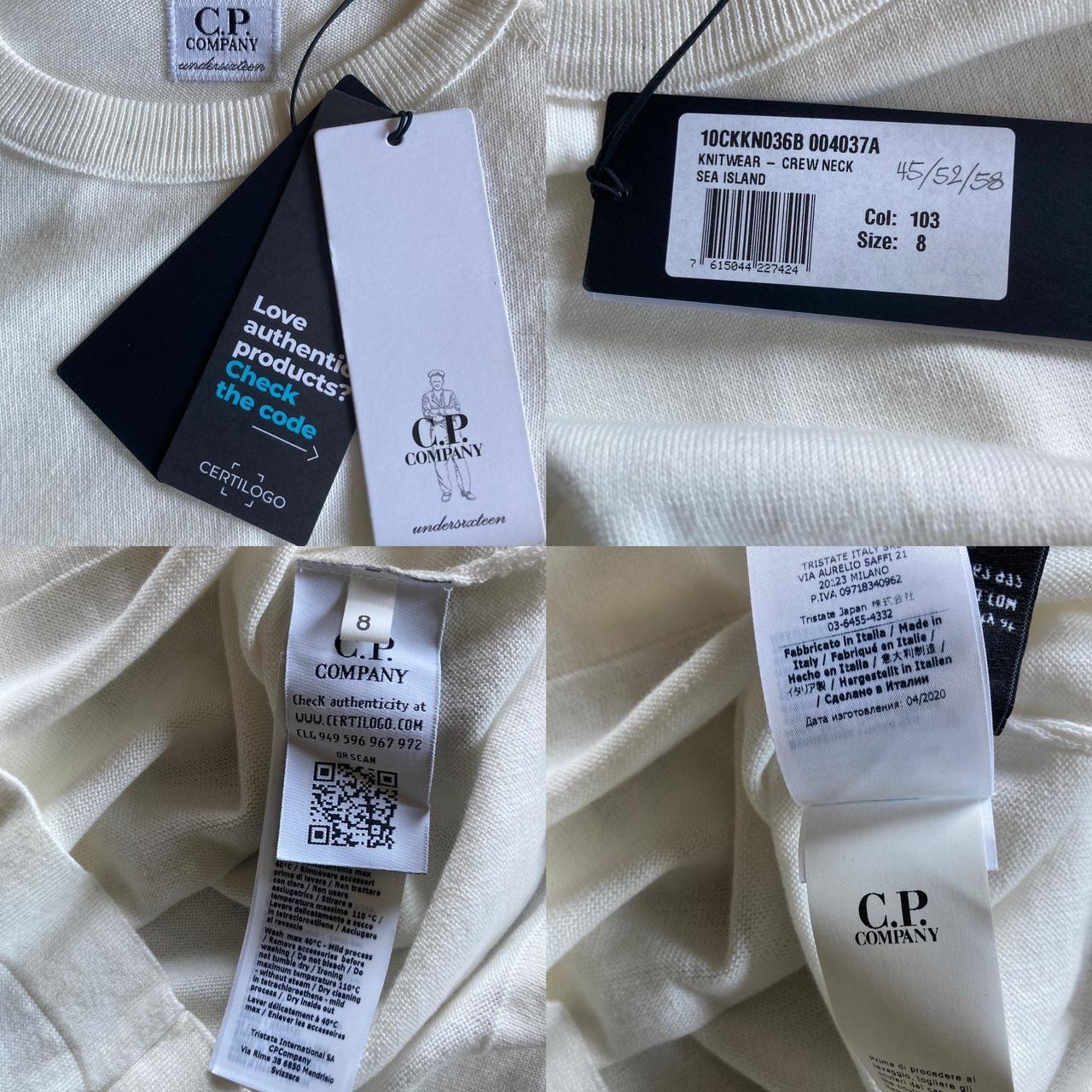 New with Tags CP COMPANY Fine Knit Jumper Colour -... - Depop
