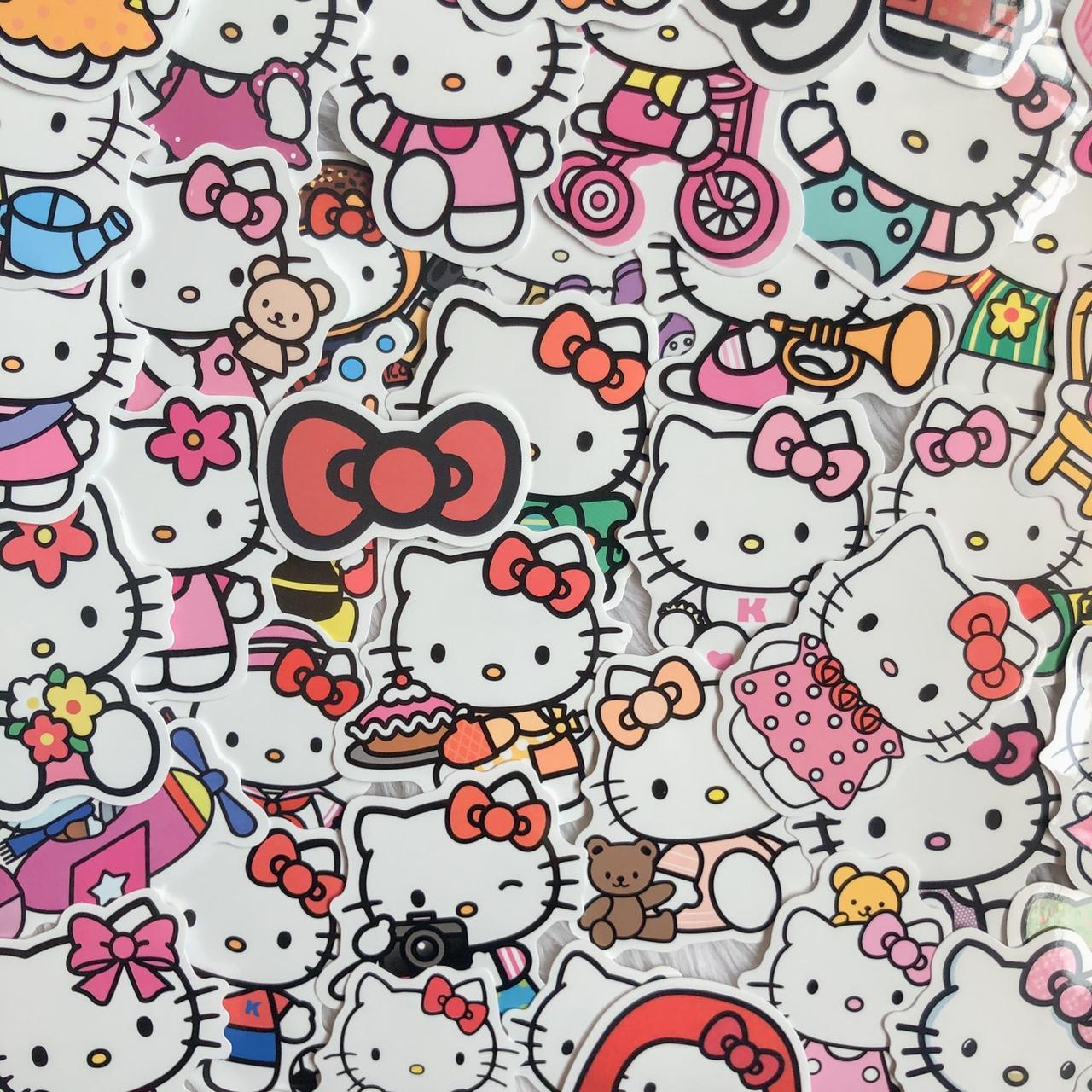 20 random Hello Kitty sticker bundle ♥️💌🧺 Not all the... - Depop