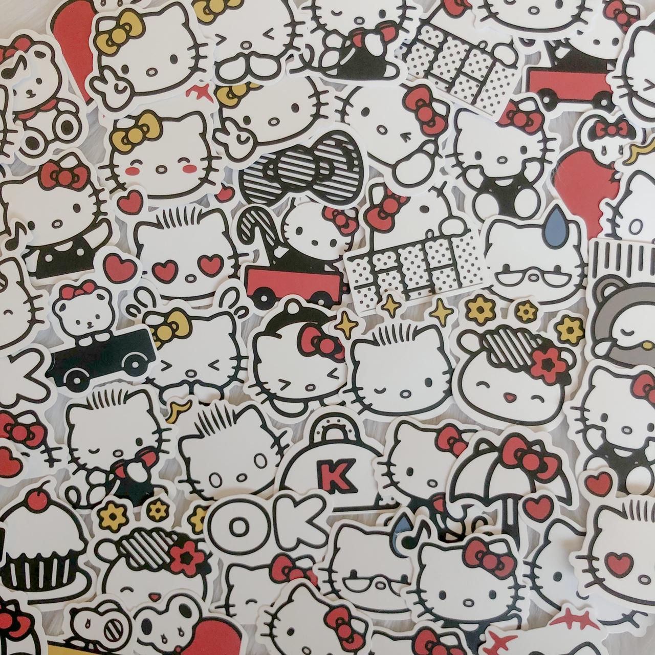 20 random Hello Kitty and friends sticker bundle 🖤☁️... - Depop