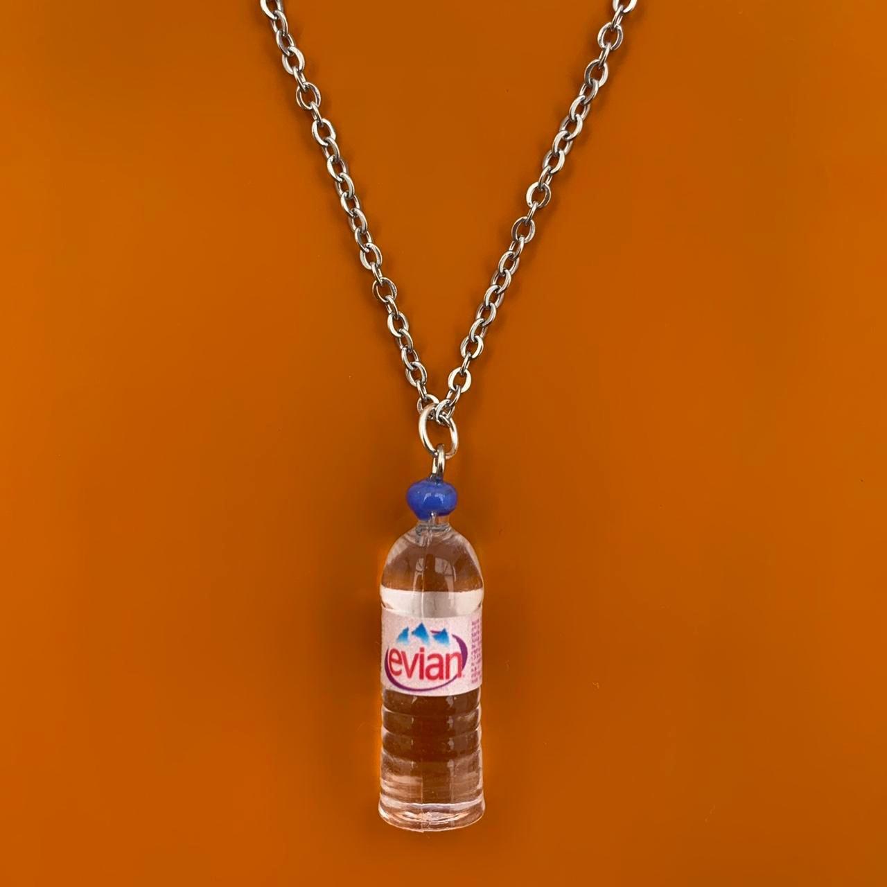 Evian Water bottle necklace. 💦 ⛓ Chain Material Depop