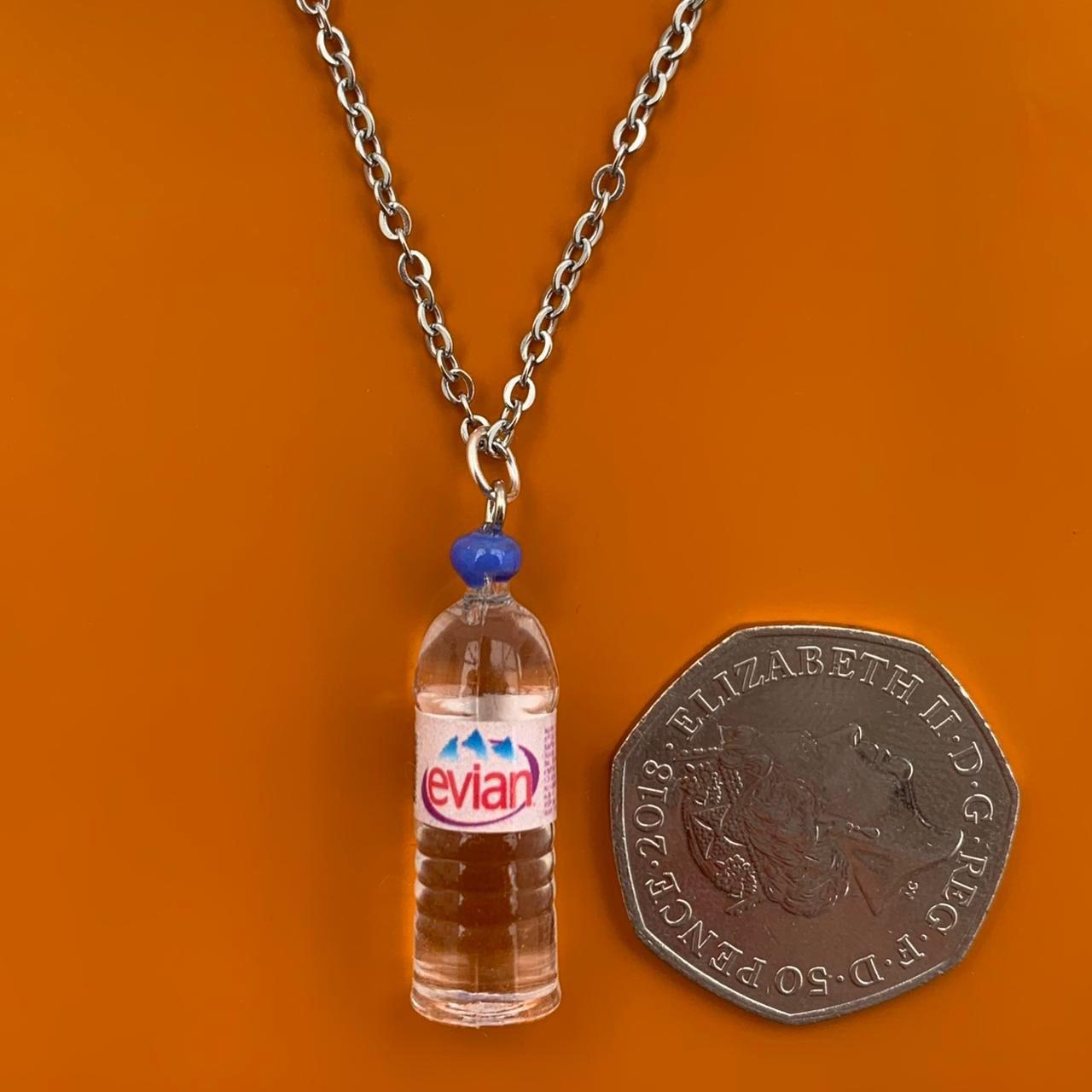 Evian Water bottle necklace. 💦 ⛓ Chain Material Depop