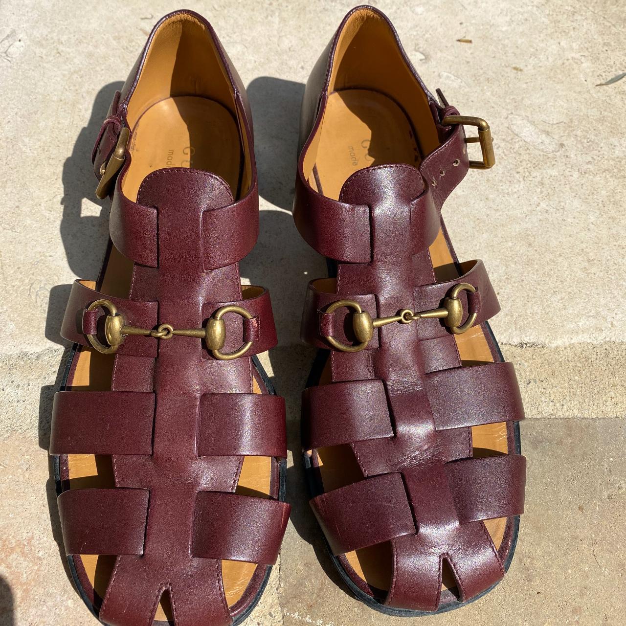 Gucci Elektra Horsebit Leather Fisherman Sandals Depop