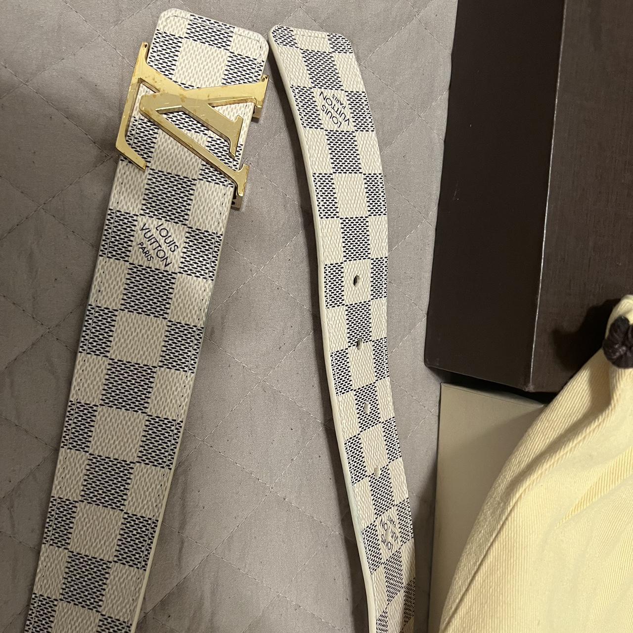 reversible Louis Vuitton monogram belt fits size 32 - Depop