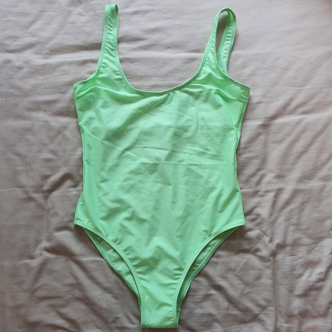 Brand new lime green swimsuit from boohoo with tags... Depop