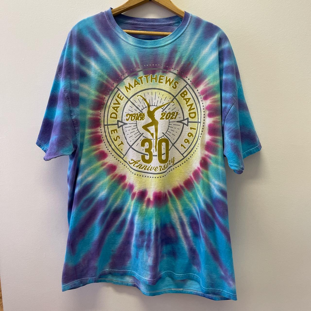 Men’s Dave Matthews Band Tour 2021 Tye Dye T-shirt... - Depop