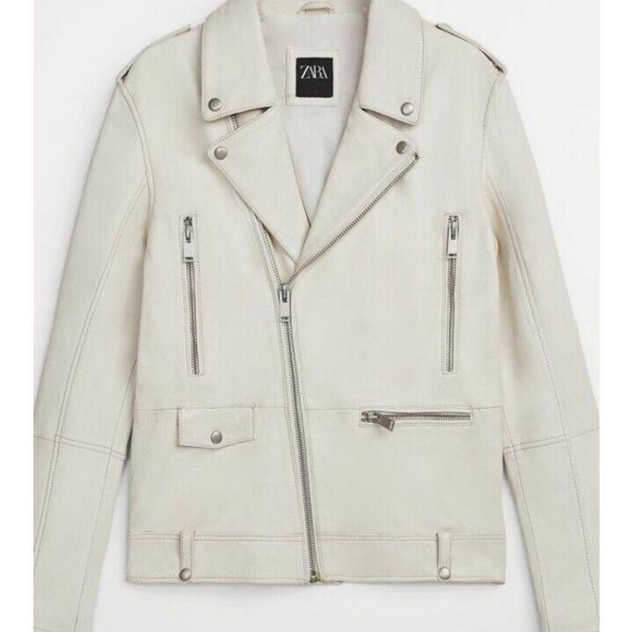 Zara Women's White Jacket | Depop