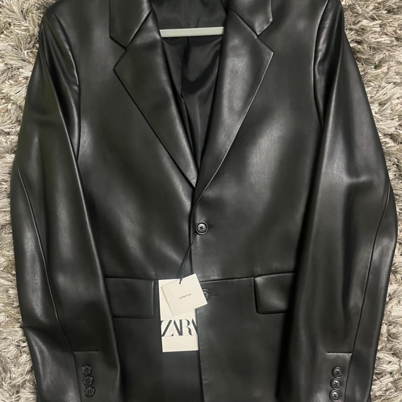 Zara Men's Black Coat Depop