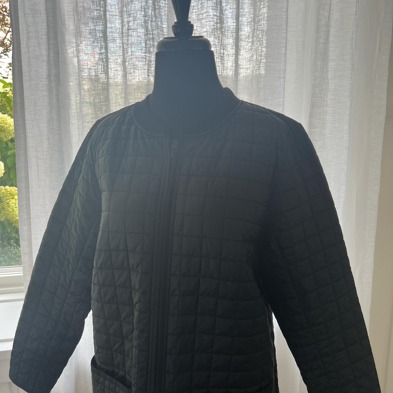 Athleta Winter Jacket. Barley worn. Black athleta... Depop