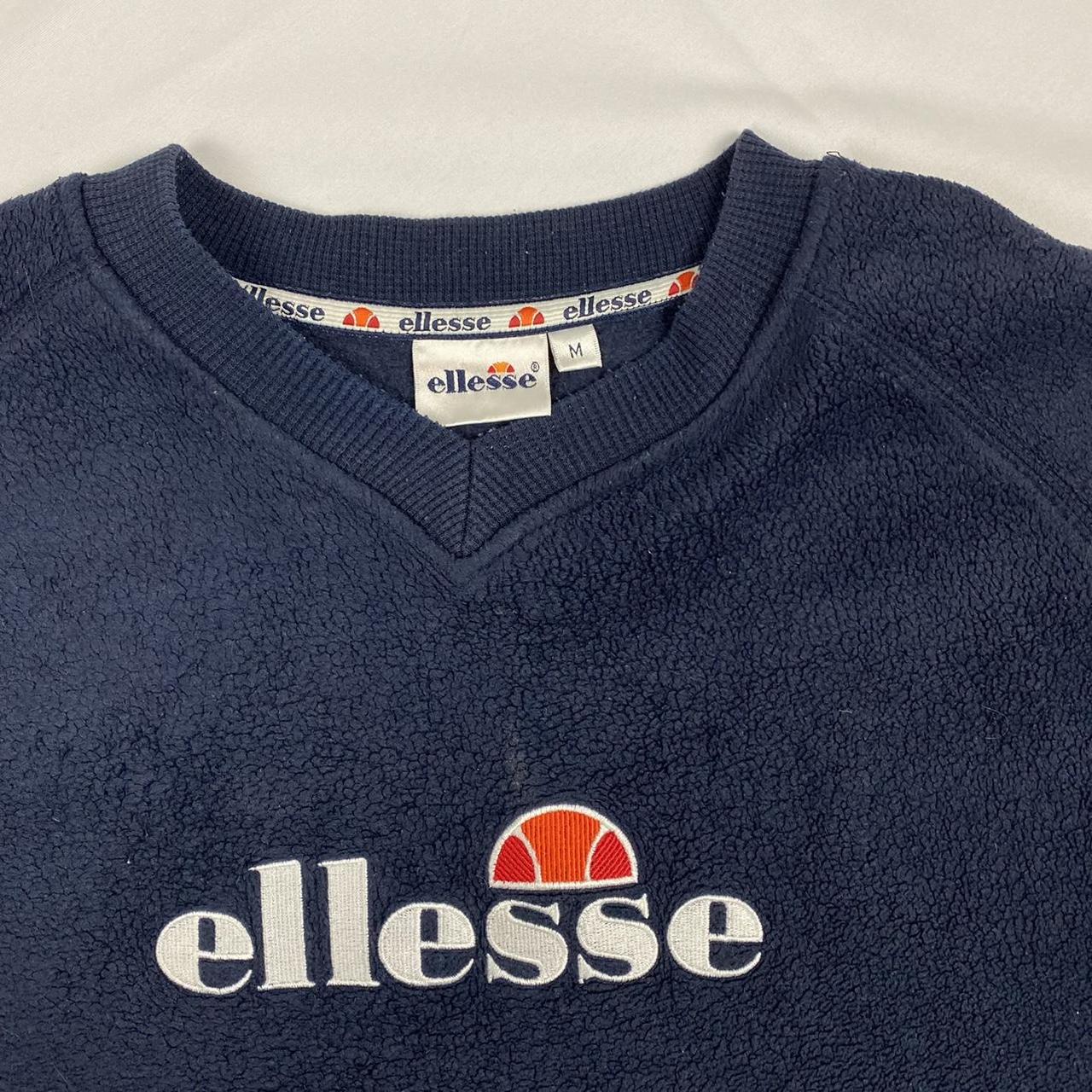 🔺 - Ellesse vintage sweatshirt in blue Fleece, big... - Depop