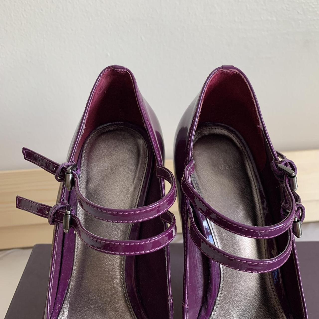 Kurt Geiger Carvela purple two-strap heels - Depop