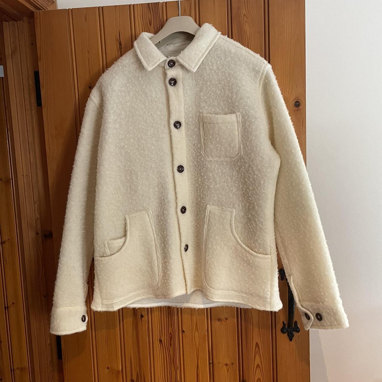 Percival Jacket/shirt Cream 6 of 30 60% virgin... - Depop