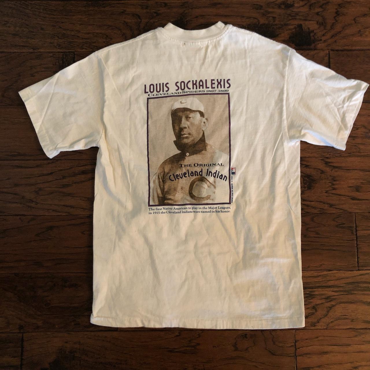Vintage Cleveland Indian Louis sockalexis shirt size
