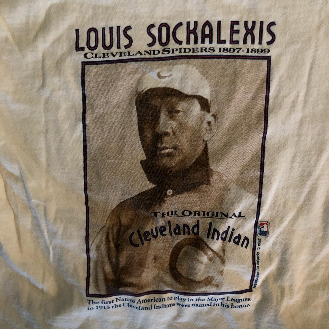Vintage Cleveland Indian Louis sockalexis shirt size