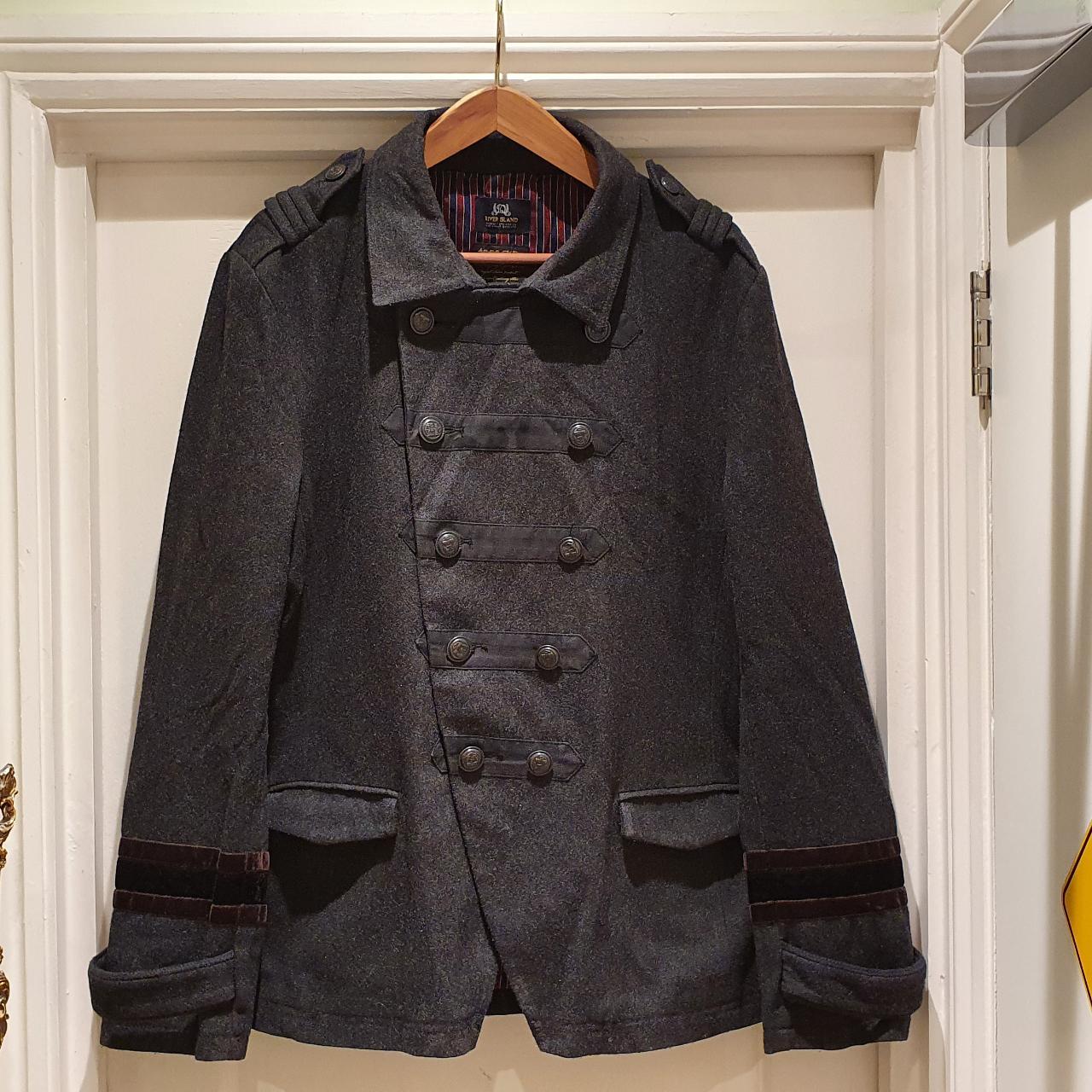 River Island Men's Grey Jacket Depop